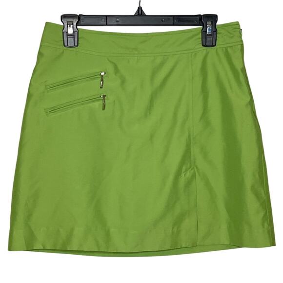 Izod XFG Cool FX Green Golf Tennis Pickleball Skort 2 Zip Pockets Size 4 - Picture 1 of 7